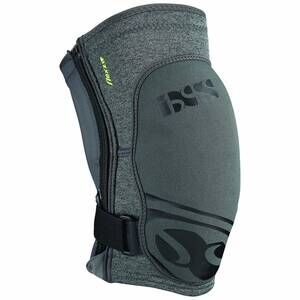 NEW IXS unisex flow zip knee guard in gray
